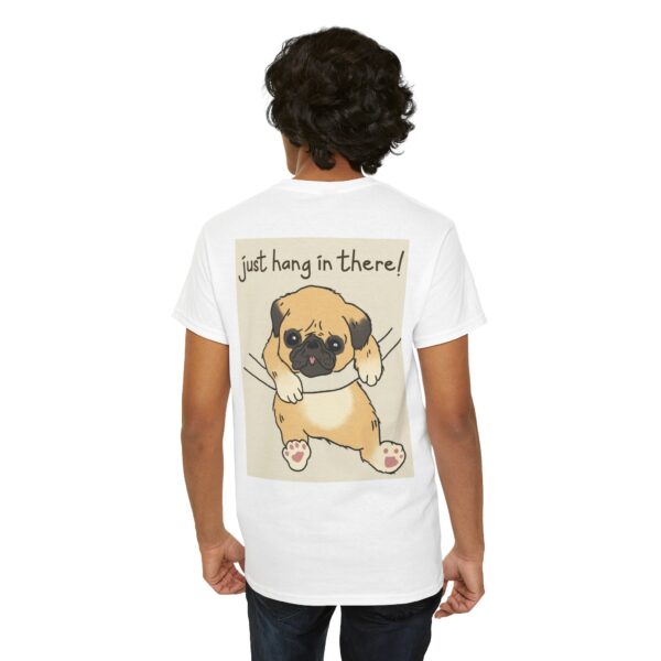 Funny Pug 'Just Hang In There' Tee - Image 2