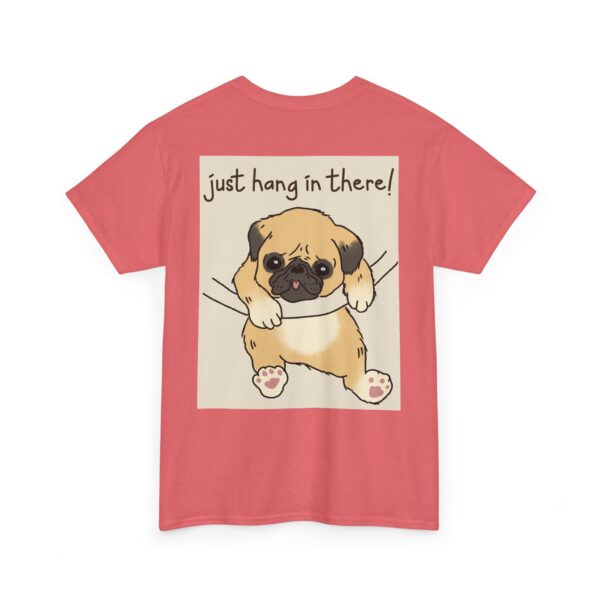 Funny Pug 'Just Hang In There' Tee - Image 3